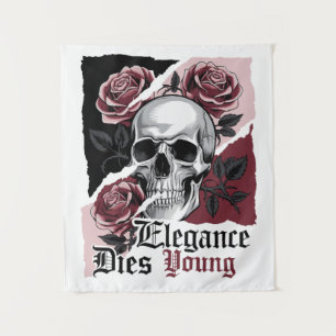 Elegance Dies Young – Beauty and Mortality Tapestry