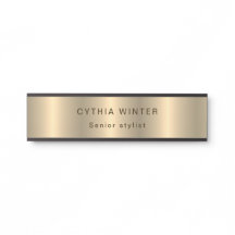 Elegance Engraved Brushed Gold Professional