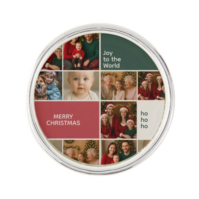 elegance family gift for husband Christmas Lapel Pin (Front)