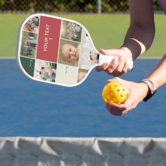 elegance family phto collage fun pickleball paddle