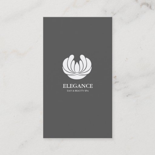 Customizable ELEGANCE FLOWER DESIGN SPA WELLNESS BUSINESS CARD TEMPLATES