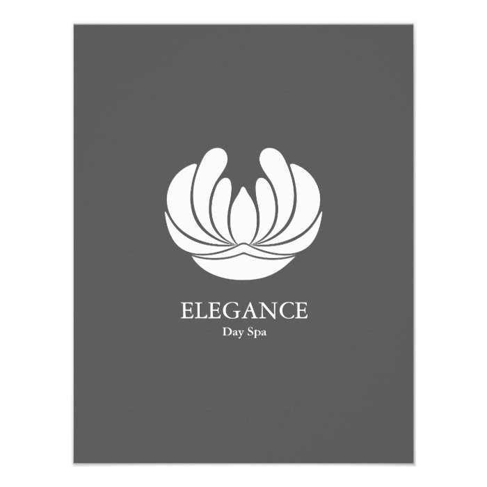 ELEGANCE FLOWER DESIGN SPA WELLNESS CUSTOM INVITE