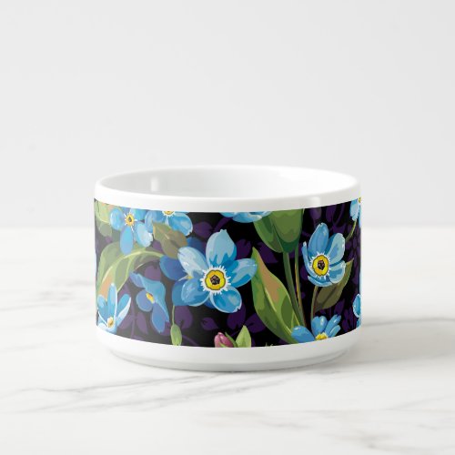 Elegance Forget_Me_Not Floral Pattern Bowl