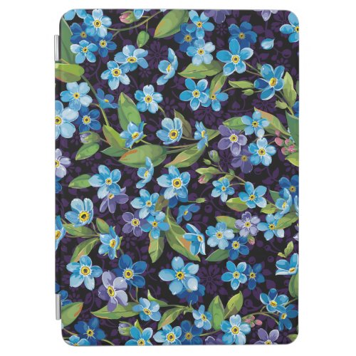 Elegance Forget_Me_Not Floral Pattern iPad Air Cover