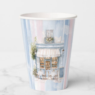 Elegance French Cafe Birthday Paper Cups