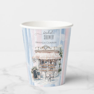 Elegance French Cafe Bridal Shower Paper Cups