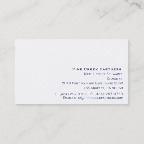 Elegance I Business Card