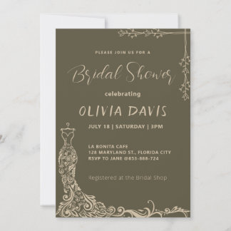 Elegance in Bloom: A Bridal Shower Invitation