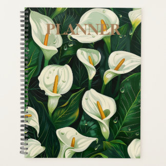Elegance in Bloom: Calla Lily-Designed Planner