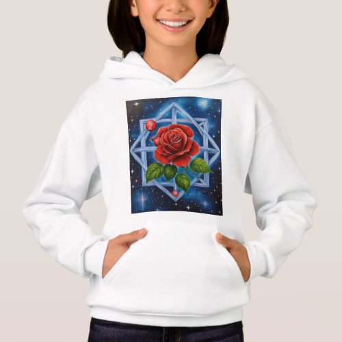 Elegance in Bloom Chinese Rose Logo T_shirt Hoodie