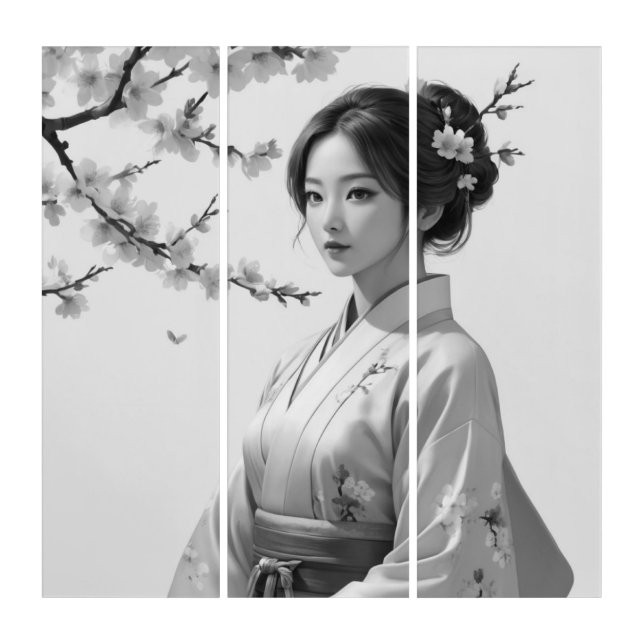 Elegance in Bloom Triptych (Front)