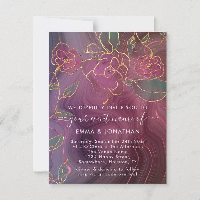 Elegance in Every Scan: QR CodeThat Blooms with St (Front)