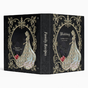 Elegance in gold and black.  3 ring binder