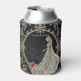 Elegance in gold and black. can cooler