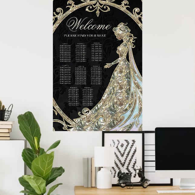 Elegance in gold and black.  poster (Home Office)