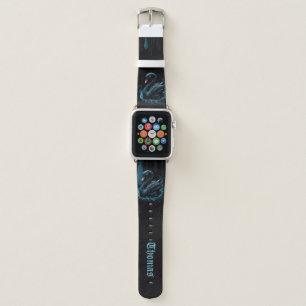 Elegance in motion, the black swan, apple watch band