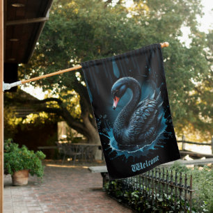 Elegance in motion, the black swan, house flag