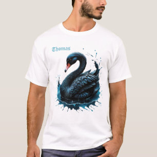 Elegance in motion, the black swan, T-Shirt