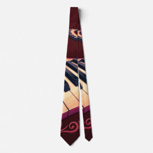 Elegance in motion, the curved piano. neck tie