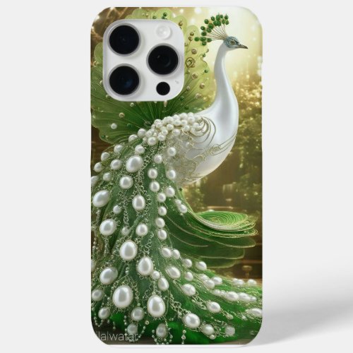 Elegance in Pixels A Majestic Peacock Display on iPhone 15 Pro Max Case
