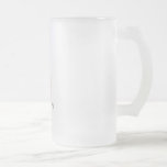 Elegance in Red: The Enchanting Muse Beer Glass&quot; Frosted Glass Beer Mug