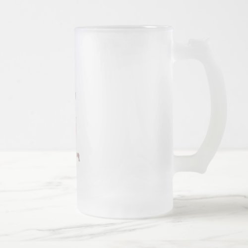 Elegance in Red The Enchanting Muse Beer Glass Frosted Glass Beer Mug