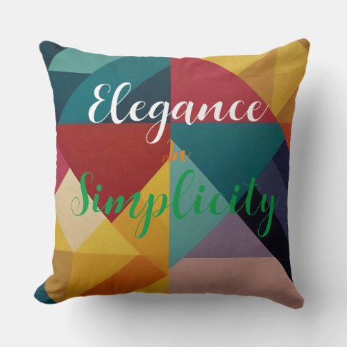 Elegance in Simplicity  Throw Pillow