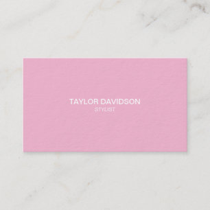 Elegance in Style: Pink, Black & White Business Ca Card