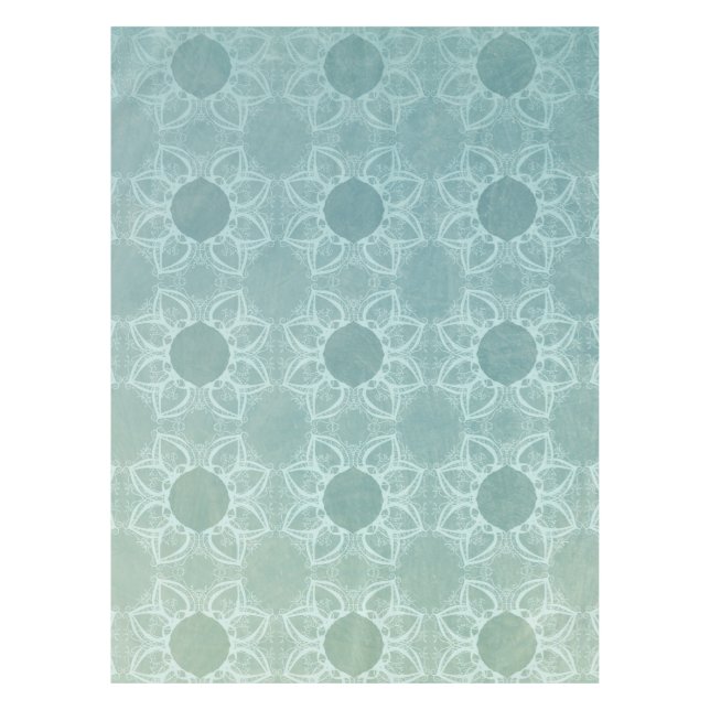 Elegance in Teal Tablecloth (Front)