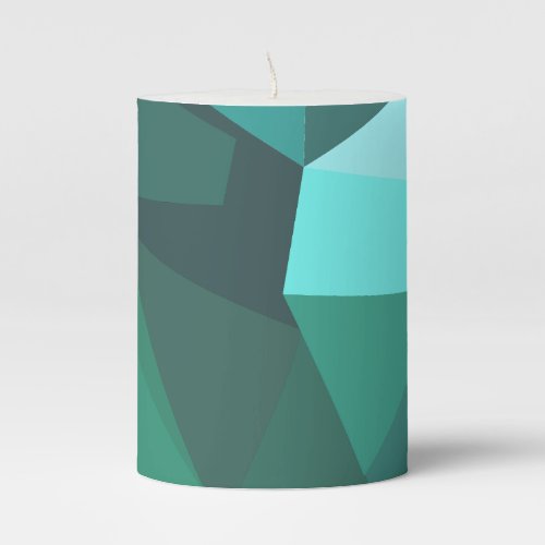 Elegance marble green colours candles pillar candle