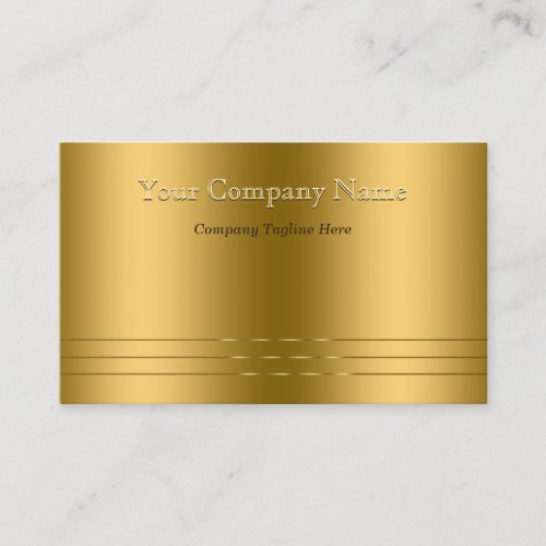 Elegance Meets Modern Gold Embossed Look Business Card