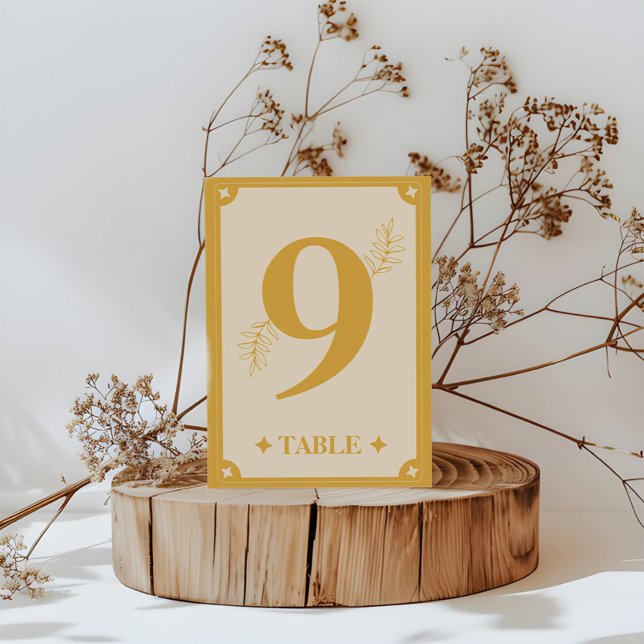 Elegance Modern Vintage Table Number (Creator Uploaded)