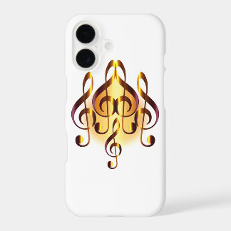 Elegance Musical Heart Design White iPhone 17 Case