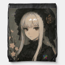 Elegance of the Midnight Blossom Maiden