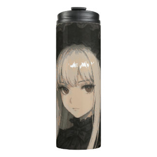 Elegance of the Midnight Blossom Maiden Thermal Tumbler