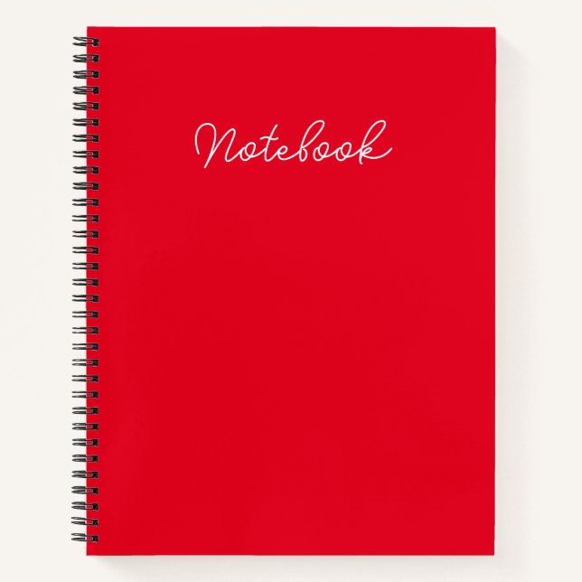 Elegance on Every Page: Branded 8.5" x 11"  Notebook (Front)