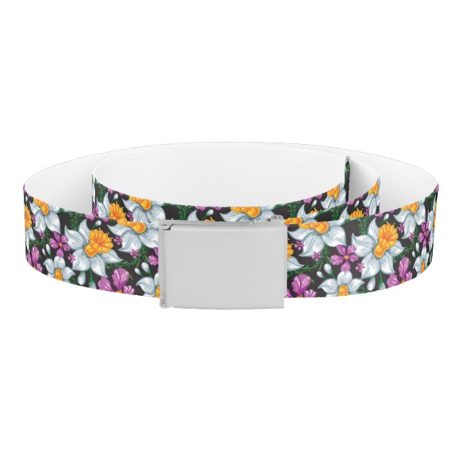 Elegance pattern with narcissus flowers 2 belt (Coil)