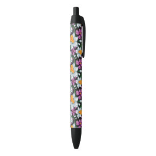 Elegance pattern with narcissus flowers 2 pen