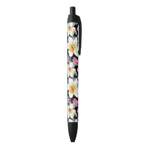 Elegance pattern with narcissus flowers pen