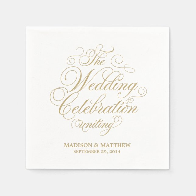 Elegance | Personalized Paper Napkins (Front)