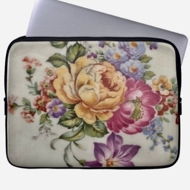 Elegance Porcelain-Inspired Floral Electronics Bag (Creator Uploaded)