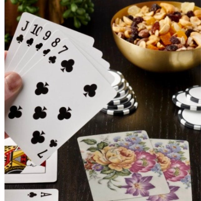 Elegance: Porcelain-Inspired Floral  Playing Cards (Creator Uploaded)