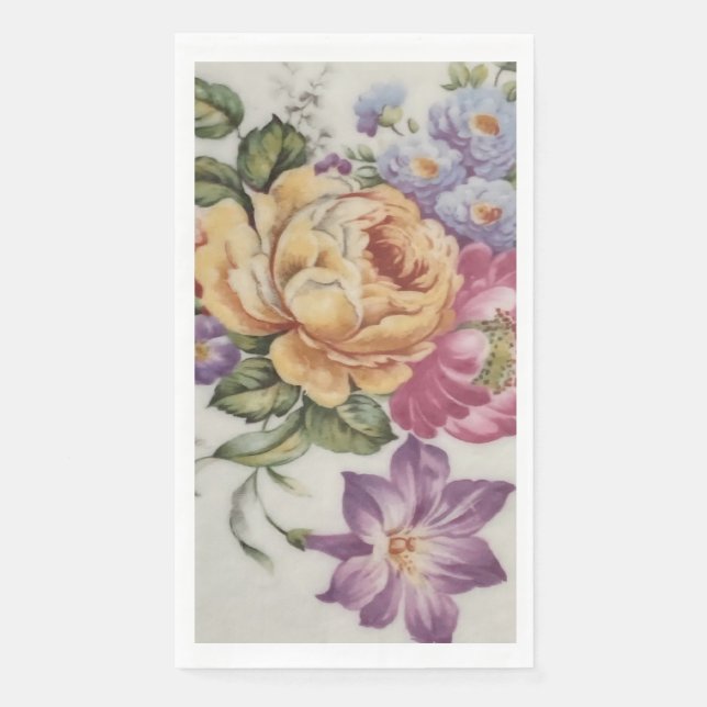 Elegance: Porcelain-Inspired Guest Towels  (Front)