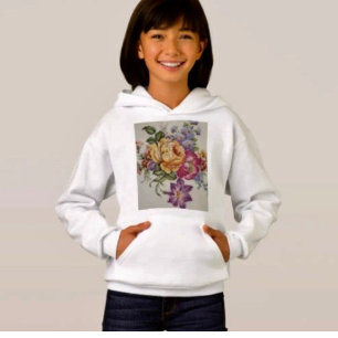 Elegance: Porcelain-Inspired Hoodie