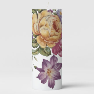 Elegance: Porcelain-Inspired Pillar Candle