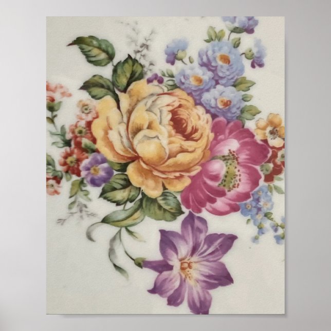 Elegance: Porcelain-Inspired Poster  (Front)