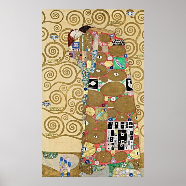 Elegance Redefined: Gustav Klimt's Fulfillment Poster (Front)