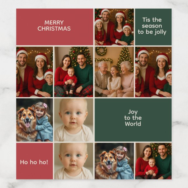 elegance retro collage Christmas images Envelope Liner (Design)