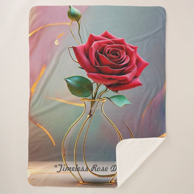 "Elegance Unadorned" Sherpa Blanket (Front)