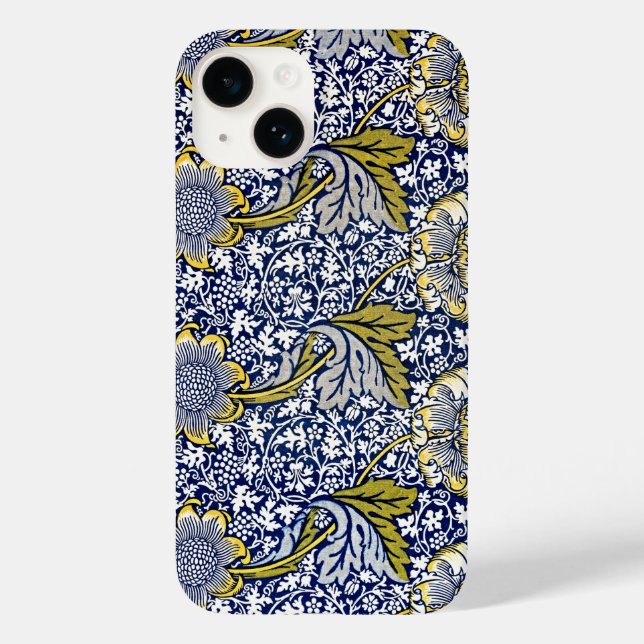 Elegance Unveiled - William Morris's Kennet Case-Mate iPhone Case (Back)
